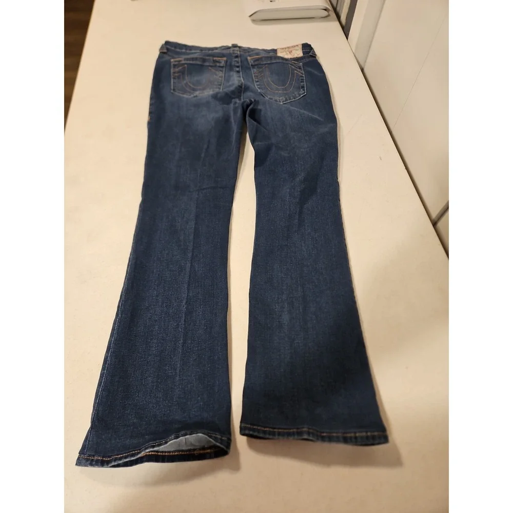 True Religion Jean Becca Mid Rise Bootcut Jeans Womens Size 32Wx30 Inseam (1865